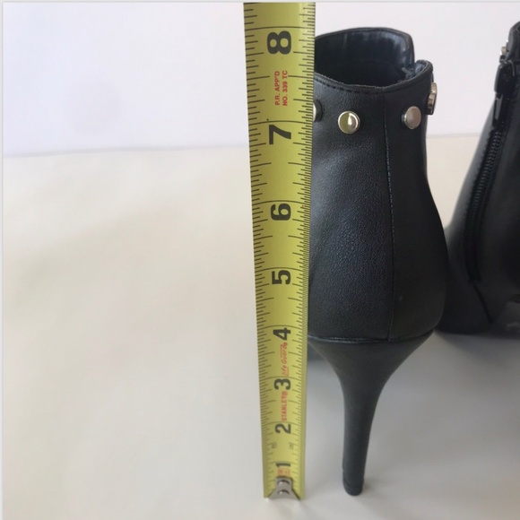 Y2k New Fergalicious Womens Captain Ankle Boots Booties Black Size 7 Goth Party - Picture 4 of 8